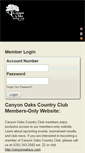Mobile Screenshot of member.canyonoakscc.com