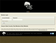 Tablet Screenshot of member.canyonoakscc.com